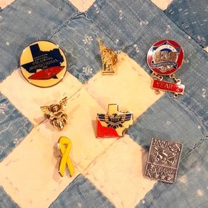 Texas Goldwing Biker Vest Pins